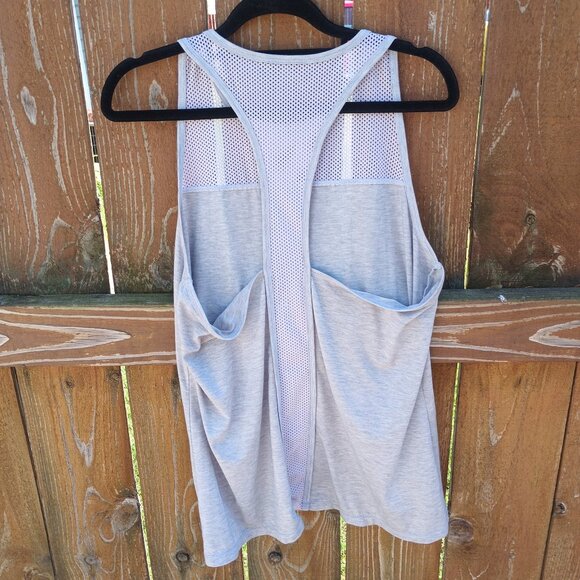 Athleta Mesh Detail T-Back Tank Top Sz. M - Picture 2 of 2